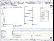 Resultados da análise pushover em janela de trabalho e tabela