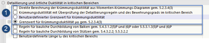 Configuração sísmica - detalhamento e ductilidade local