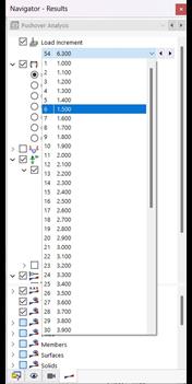 Selecionar incremento de carga