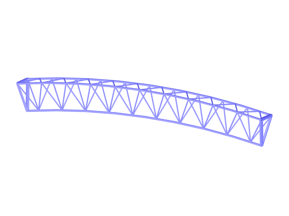 Modelo 004243 | Viga triangulada curvada