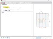 Densidade de malha personalizada em um modelo calculado para resultados mais precisos.
