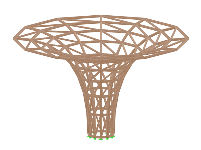 Modelo 004292 | Estrutura de grelha em madeira