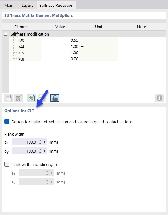Opções para madeira laminada cruzada