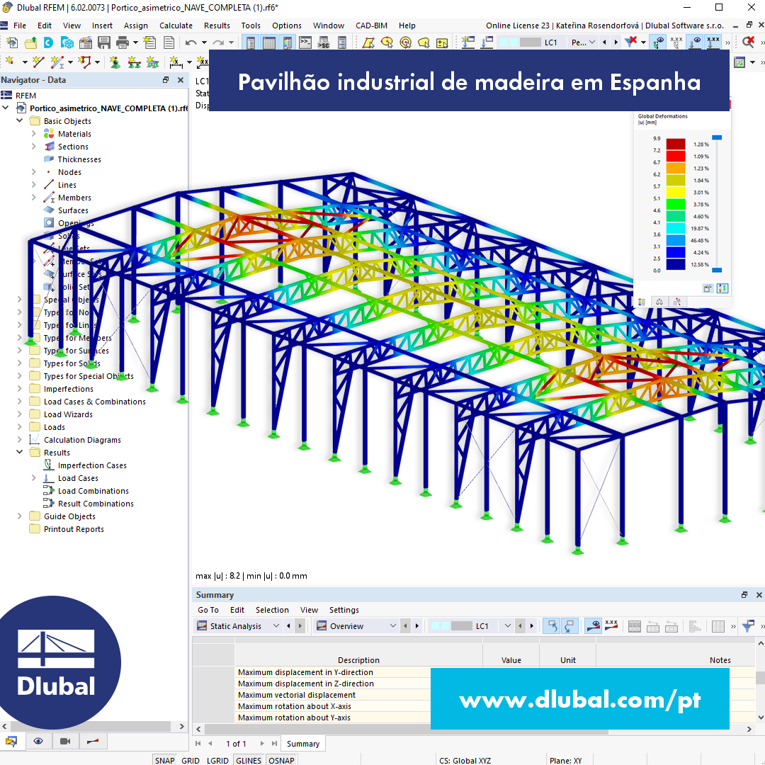 Pavilhão industrial de madeira em Espanha