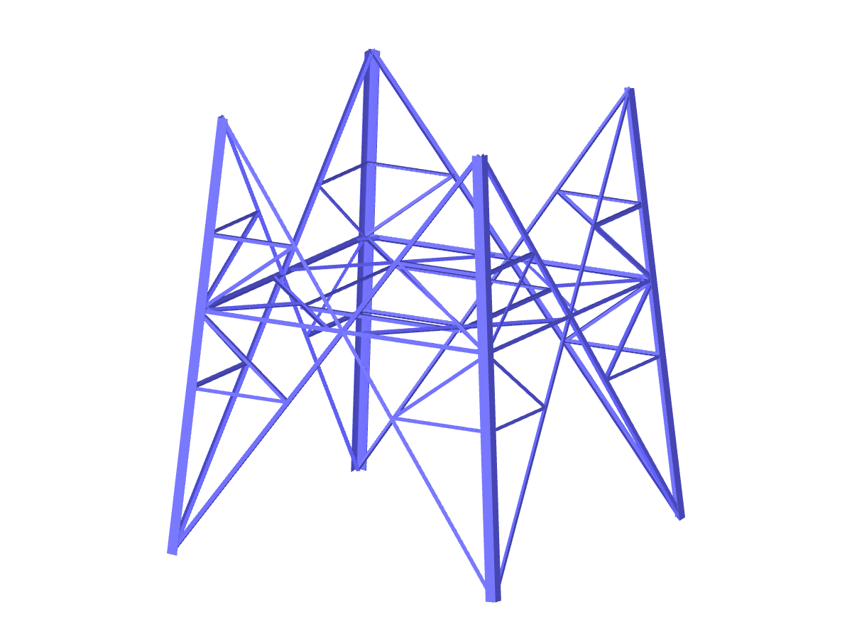 Modelo 004381 | Secção da torre triangulada