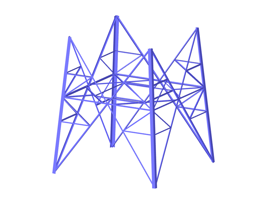 Modelo 004381 | Secção da torre triangulada