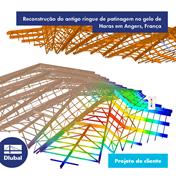 Reconstrução do antigo ringue de patinagem no gelo de Haras em Angers, França