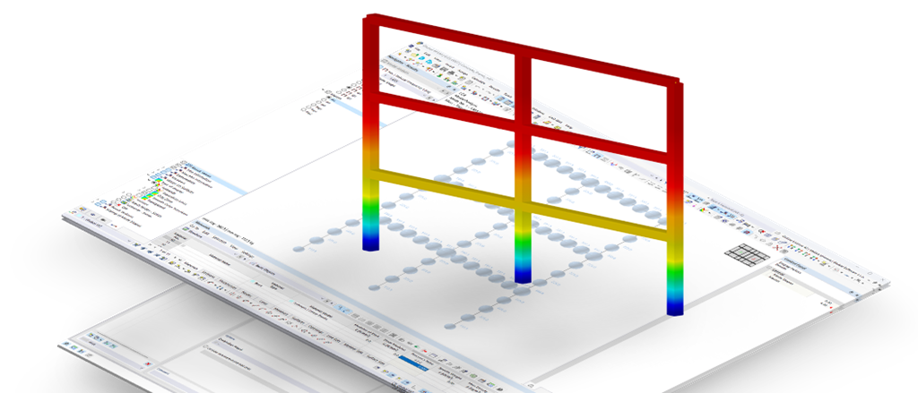 Banner | Dimensionamento de betão para o RSTAB 9 | Barras e superfícies