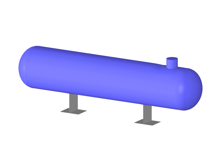 Modelo 004525 | recipiente de pressão cilíndrico