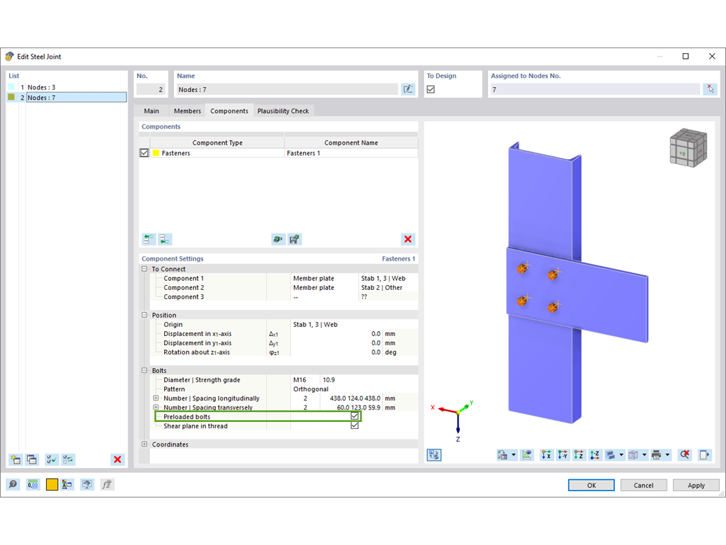 Função 002669 | Parafusos pré-esforçados para ligações de aço