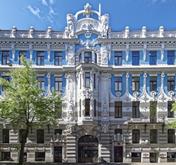 Projeto de fachada ornamentada em Riga, Letónia
