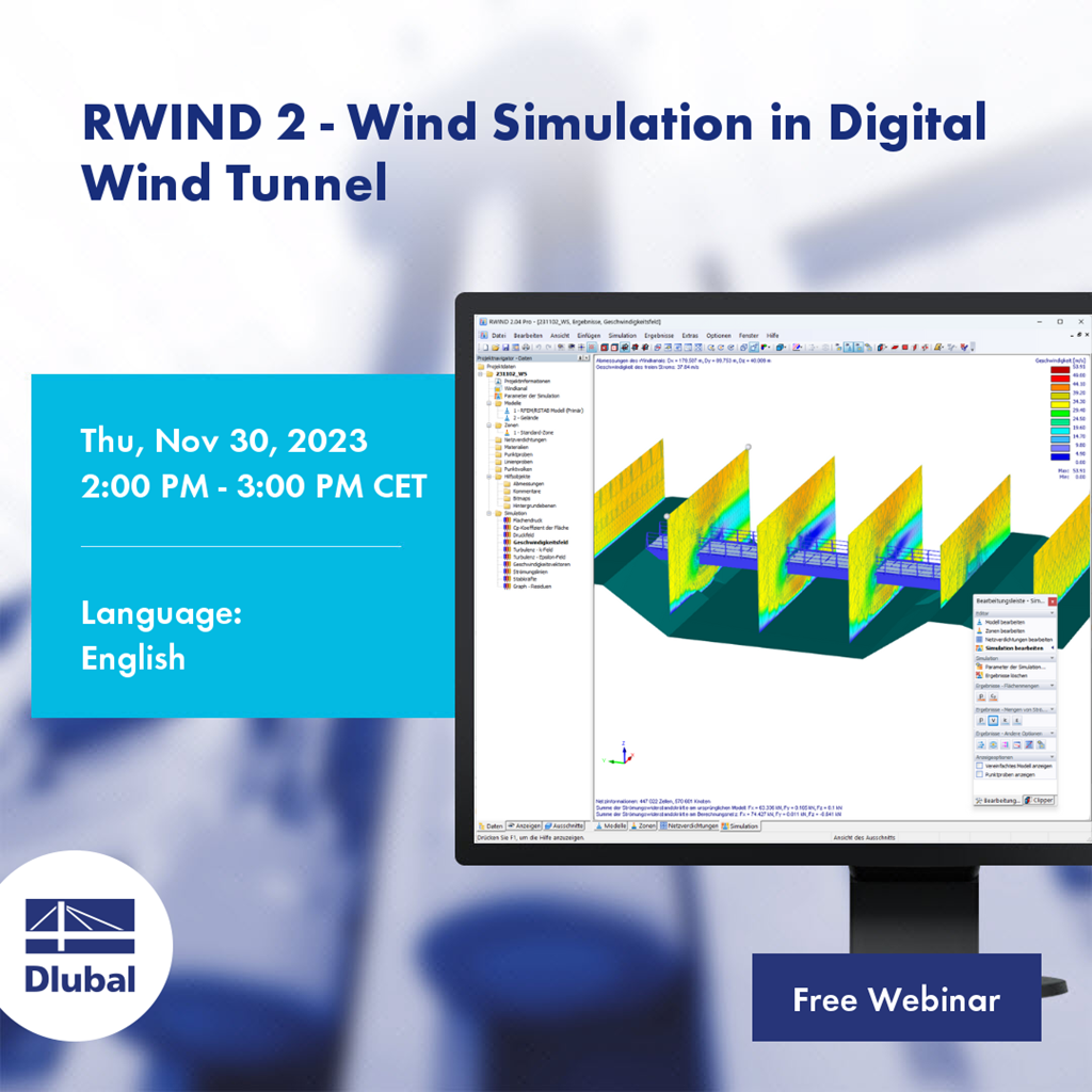 RWIND 2 – Simulação de vento no túnel de vento digital