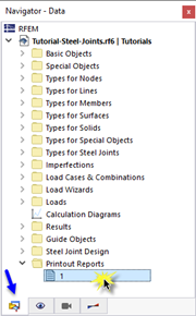 Abrir o relatório de impressão