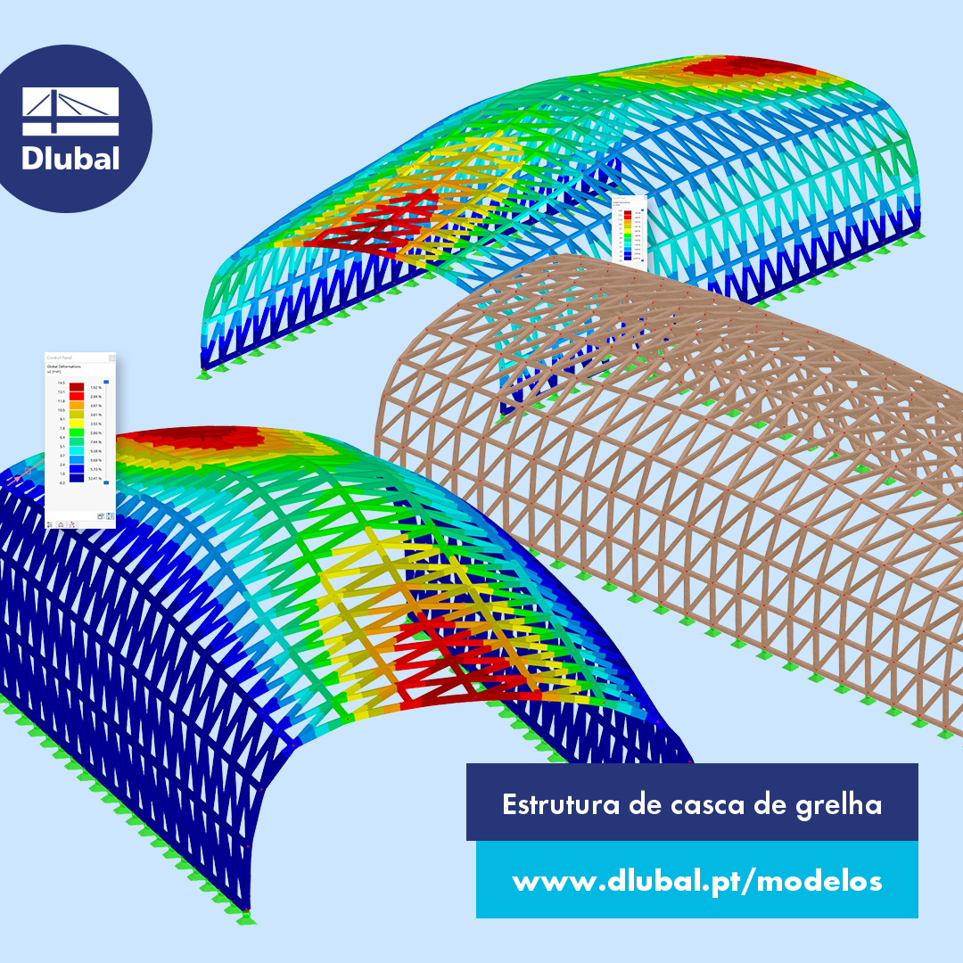 Estrutura de casca de grelha