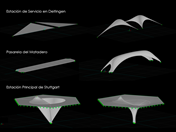 Abordagem de superfícies mínimas e geometrias funiculares para aplicação estrutural em arquitetura