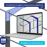 Consideração da rigidez à rotação inicial em ligações de aço