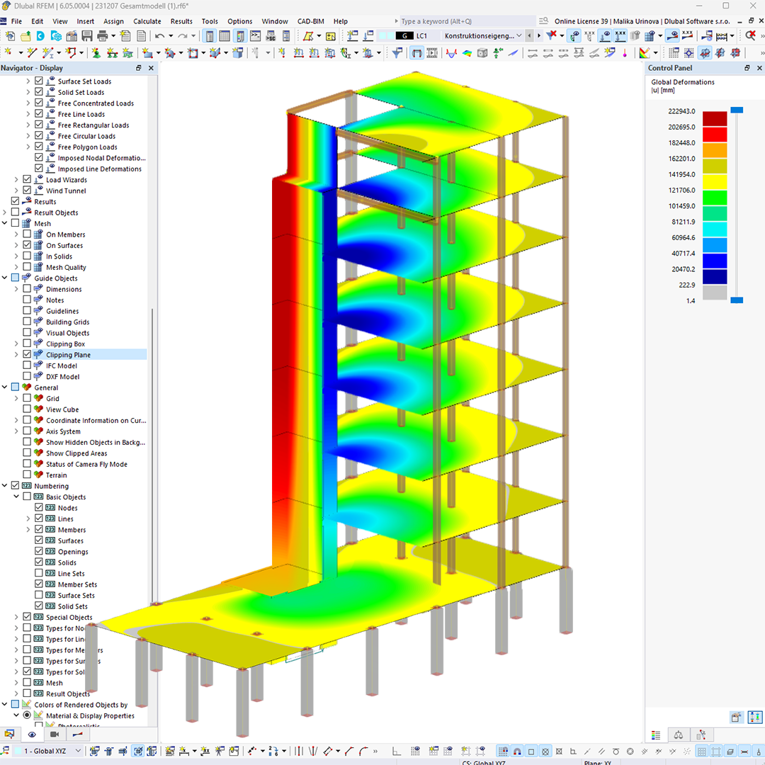 Cálculos de pisos de madeira no RFEM 6