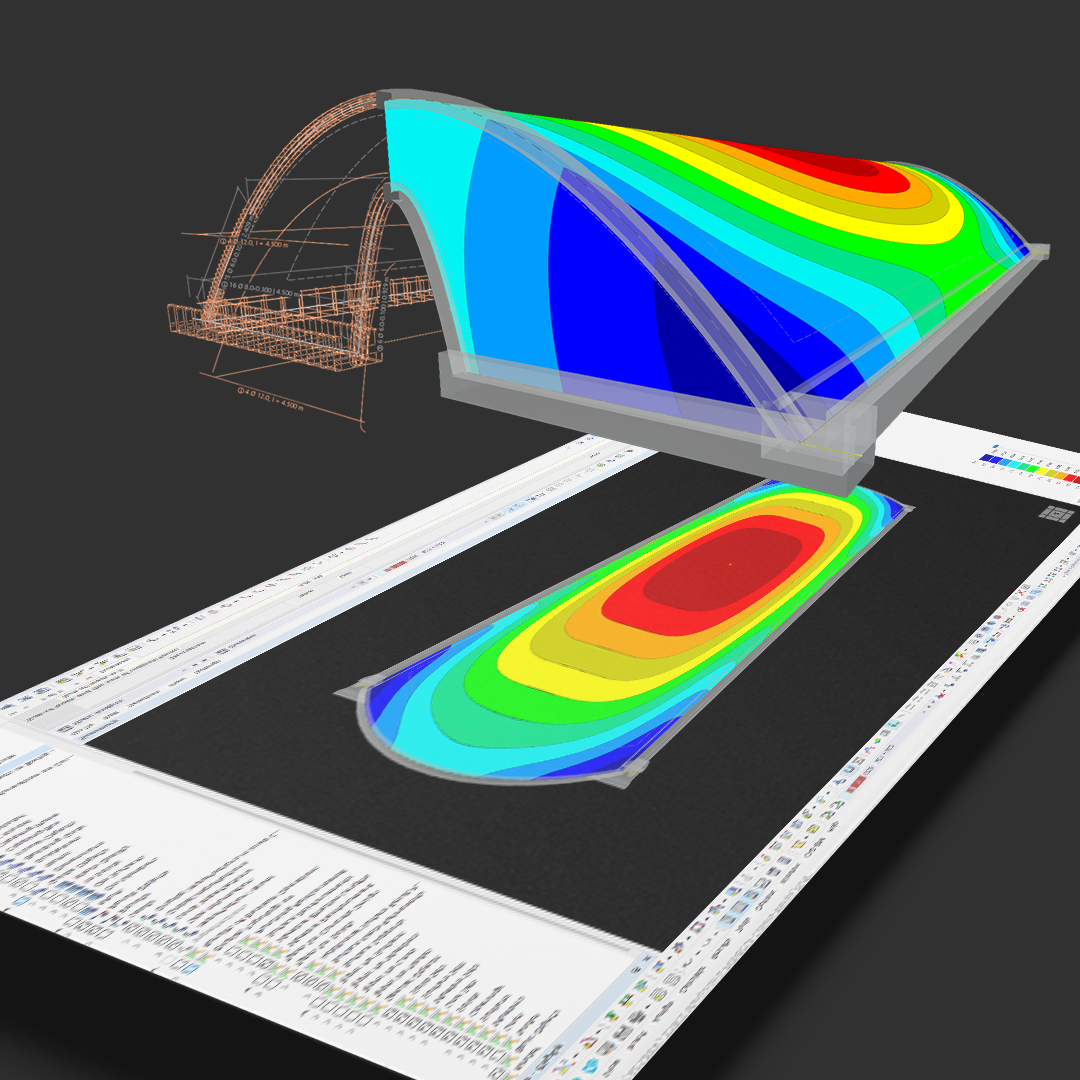 Pavilhão arqueado de alvenaria