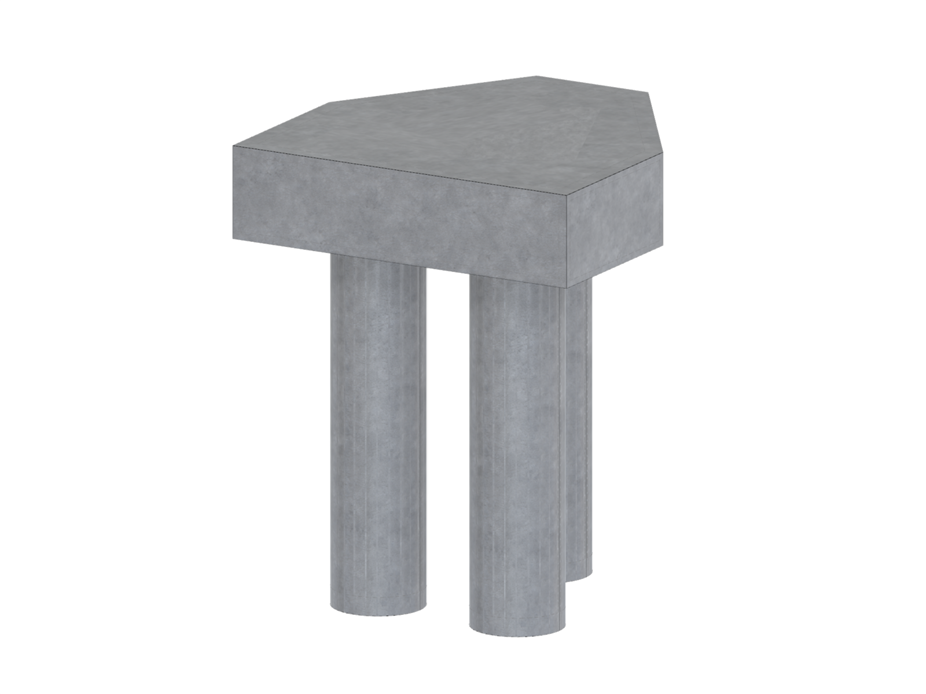 Modelo 004784 | Estaca com capitel triplo