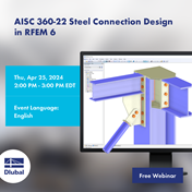 Dimensionamento de ligações de aço segundo a noma AISC 360-22 no RFEM 6