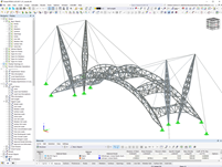 Modelo RFEM do posto de portagem de Dawang