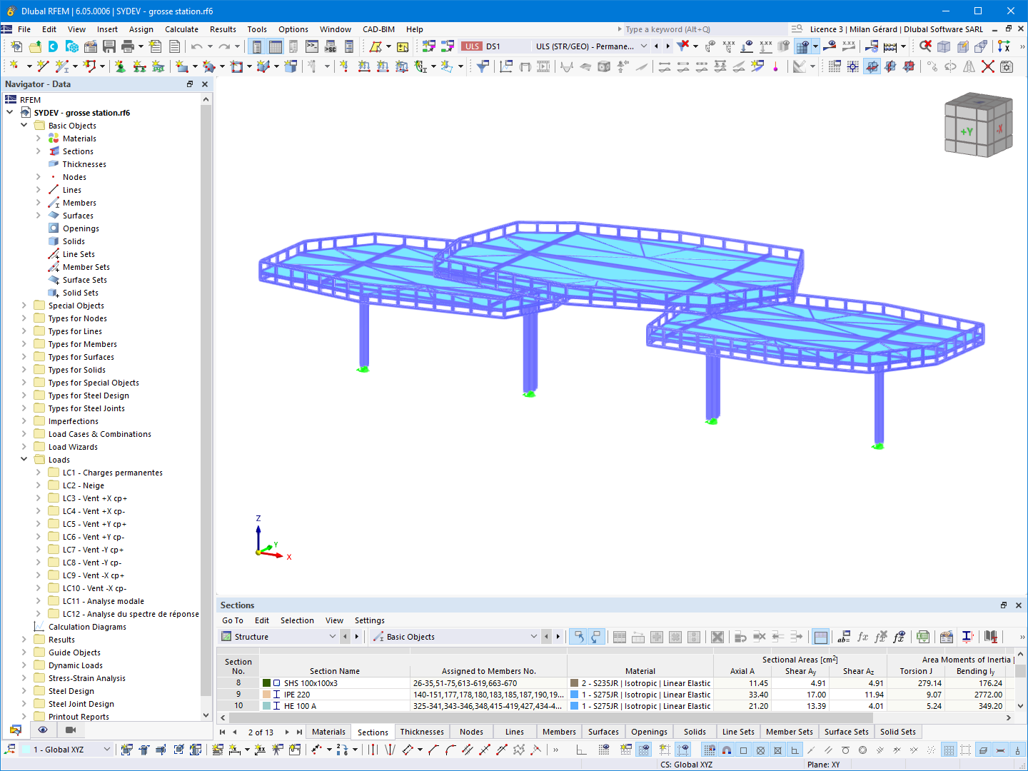 Modelo da estação (© GH HERVOUET)