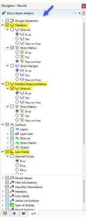 Navegador – Resultados para análise tensão-deformação
