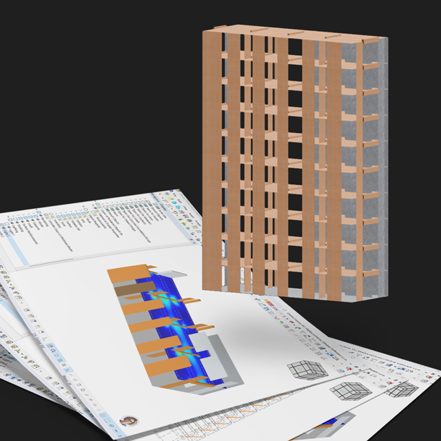 Seminário web gravado | CSA O86:19 Dimensionamento de edifícios CLT no RFEM 6 (EUA)