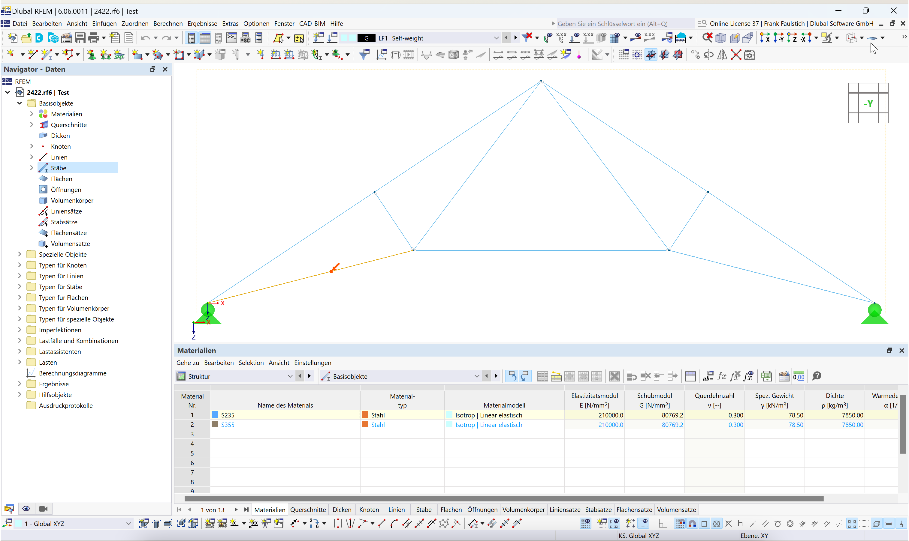 FAQ 005548 | Como é que encontro uma barra com um número específico no RFEM 6/RSTAB 9?
