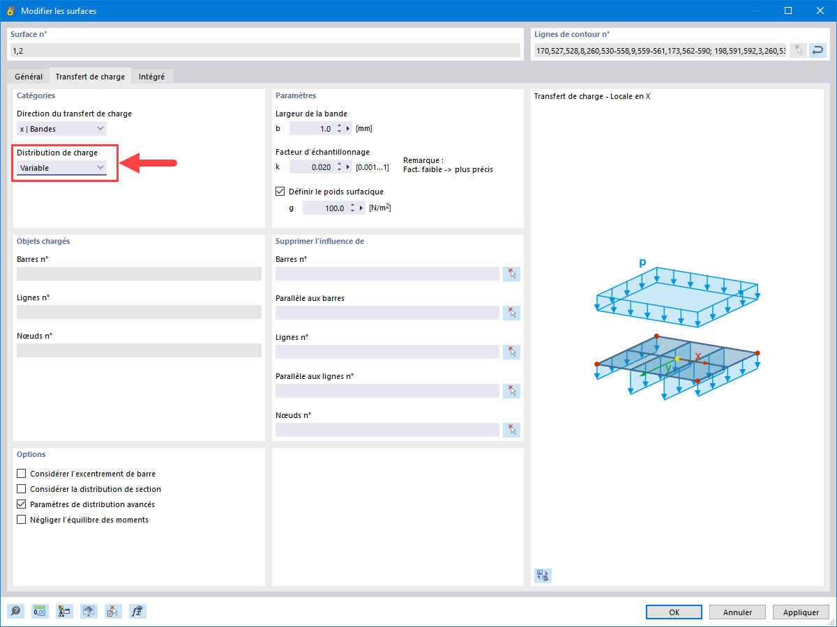 FAQ 005562 | Ao criar um relatório de impressão, existe alguma opção para apresentar os valores das cargas geradas pelas superfícies de transferência de carga?