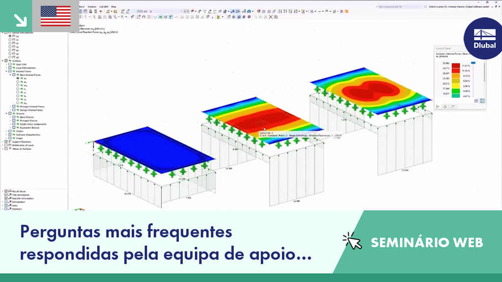 Respostas detalhadas às perguntas mais frequentes recebidas pela equipa de apoio da Dlubal em julho de 2024 e apresentadas no seminário web