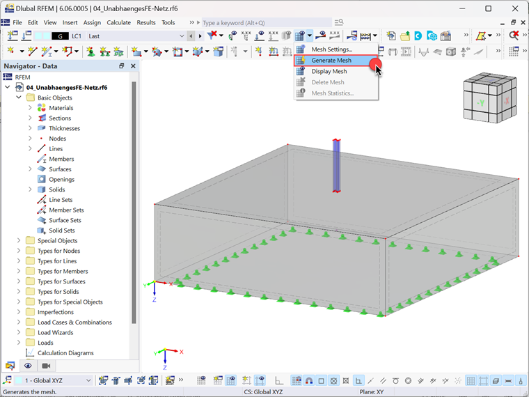Gerar malha no RFEM 6