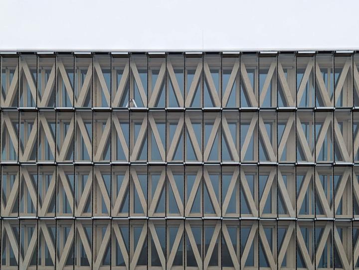 Fachada com pilares em V | © merz kley partner GmbH