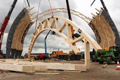 Construção do pavilhão de hangar para dirigíveis, Mülheim an der Ruhr | © Marx Krontal Partner, MKP GmbH