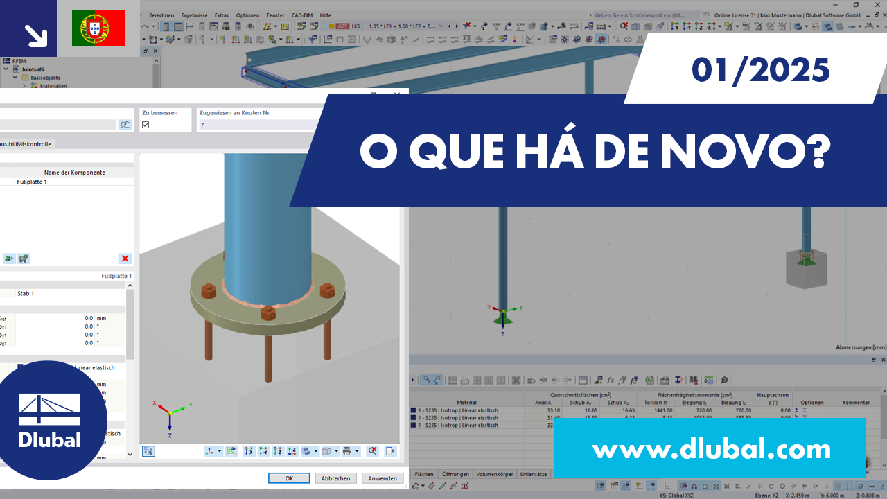Imagem do VG 005255 de atualização de software com indicação das novidades em WIN 01/25