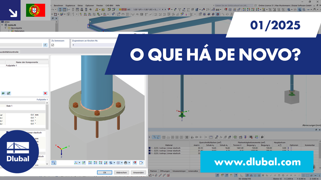 Imagem do VG 005255 de atualização de software com indicação das novidades em WIN 01/25