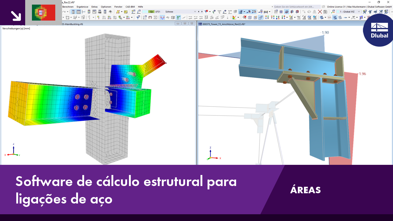 Vídeo sobre a análise de ligações de aço | Dimensionamento eficaz de modelo de EF