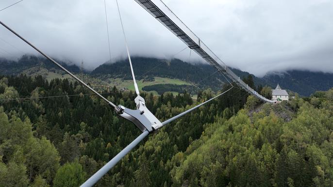 Ponte suspensa La Pendenta com seis cabos de suspensão principais | Planeamento de engenharia com RFEM confirma alta estabilidade