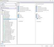 O gestor de tabelas de resultados apresenta uma visão geral dos detalhes dos resultados obtidos através de métodos de cálculo incrementais no software Dlubal.