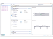 Dimensionamento de armadura de faixa apresentado em vista de secção, destacando a colocação detalhada num elemento de betão.