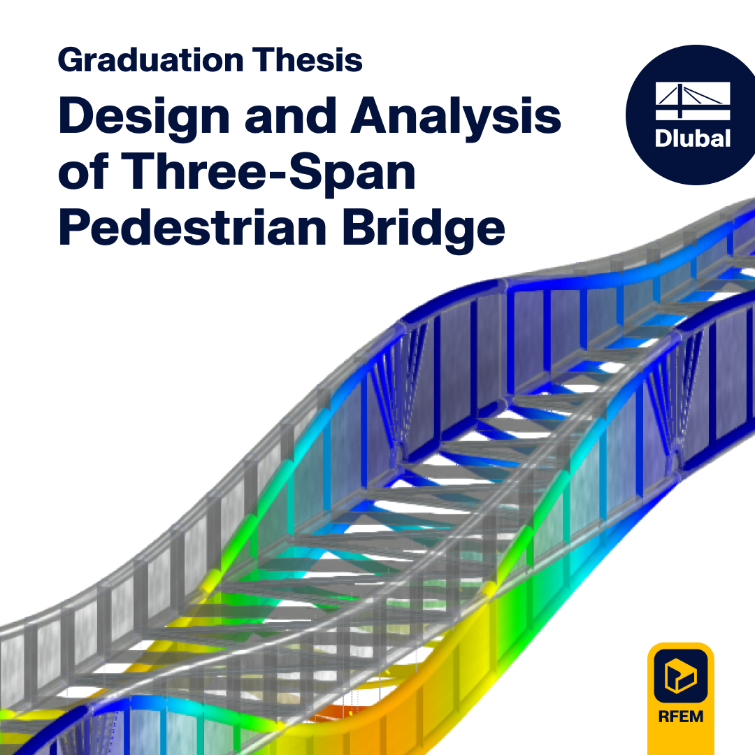 Tese de Mestrado | Projeto e análise de ponte pedonal de três vãos