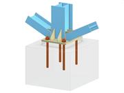 Model 005749 | Column Base with Two Diagonals of Vertical Bracing