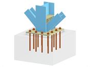 Model 005750 | Column Base with Two Diagonals of Vertical Bracing