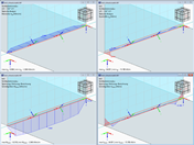 Diagrama da ligação de esforços internos de superfície my, vy com esforços de soldadura M, V para avaliação de ligações soldadas