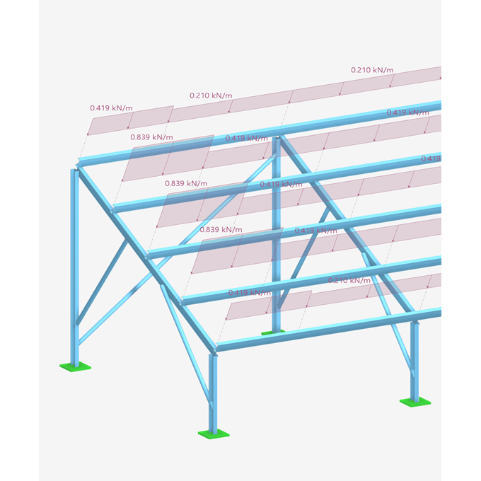 Análise de impactos de carga de vento numa estrutura de painel solar com o RFEM 6.