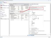 A imagem mostra a verificação da classe de secção antes do cálculo da temperatura crítica do componente no módulo Dimensionamento de aço do RFEM 6, Configuração de proteção contra incêndio.