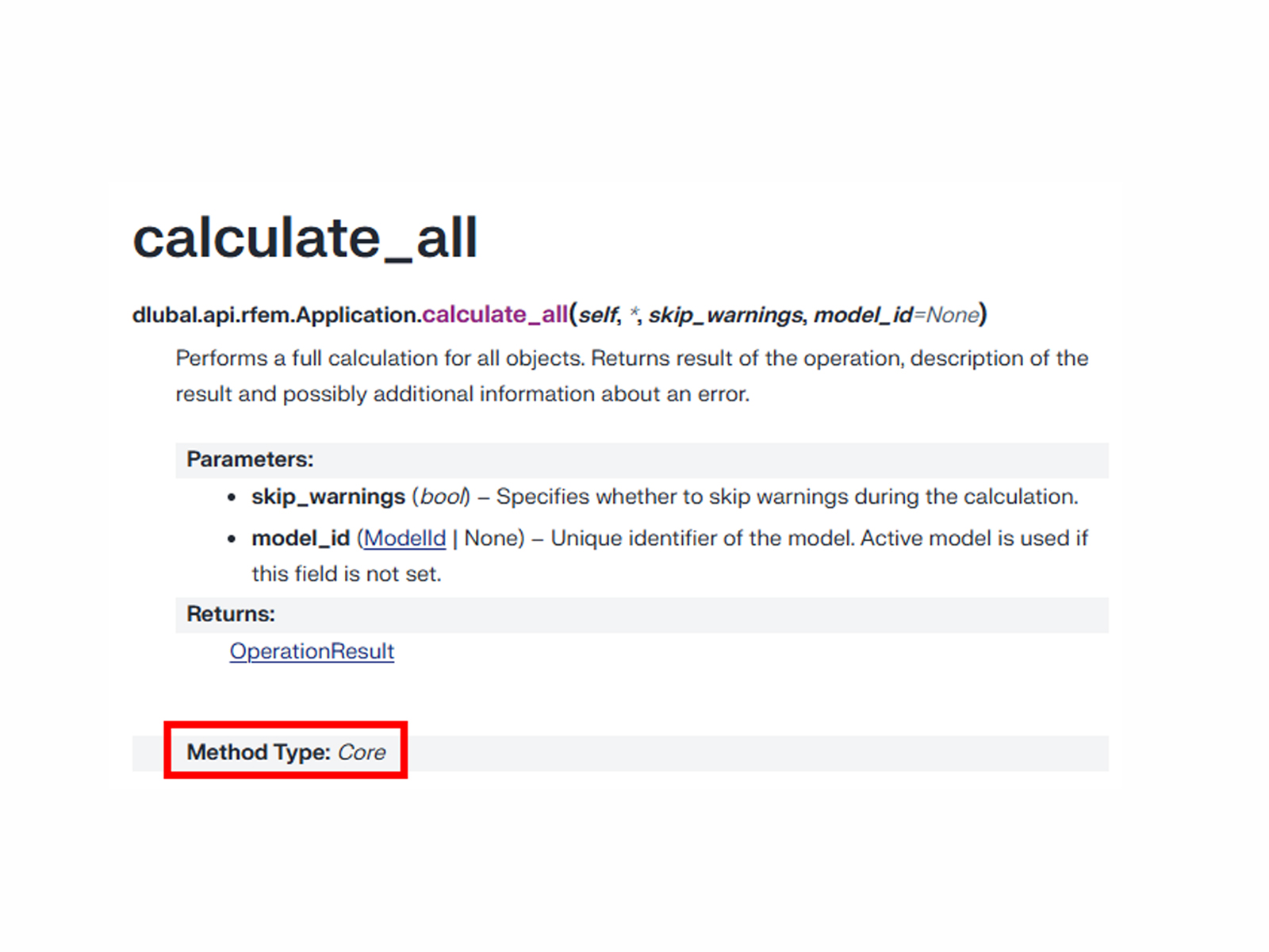O diagrama distingue entre métodos principais e métodos de serviço numa estrutura API, destacando as implicações de uso.