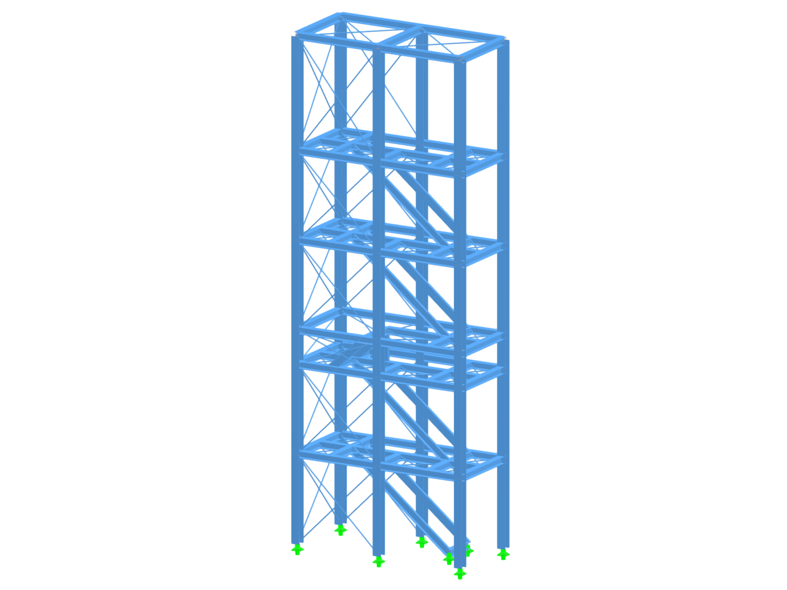 Torre de bombeiros moderna em estrutura de aço, robusta e funcional, ideal para exercícios.