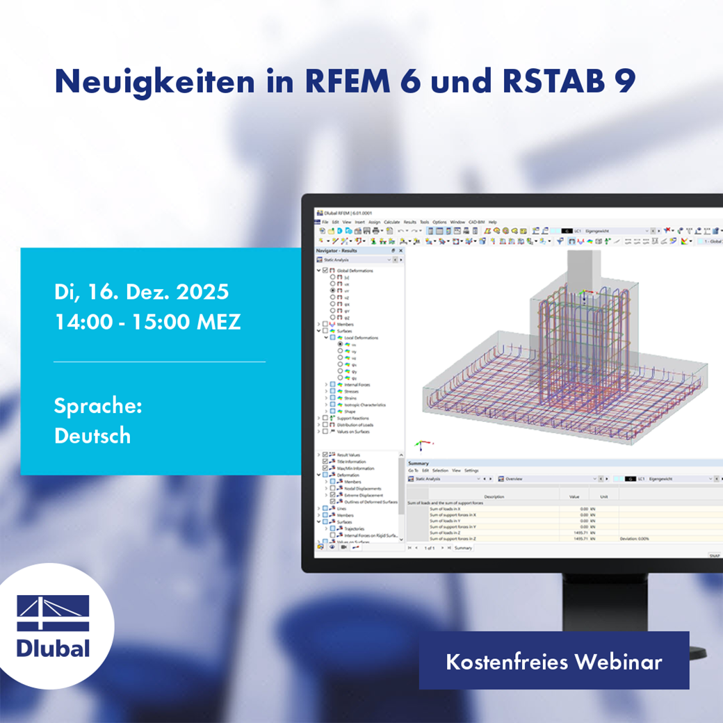 Novidades no RFEM 6 e RSTAB 9