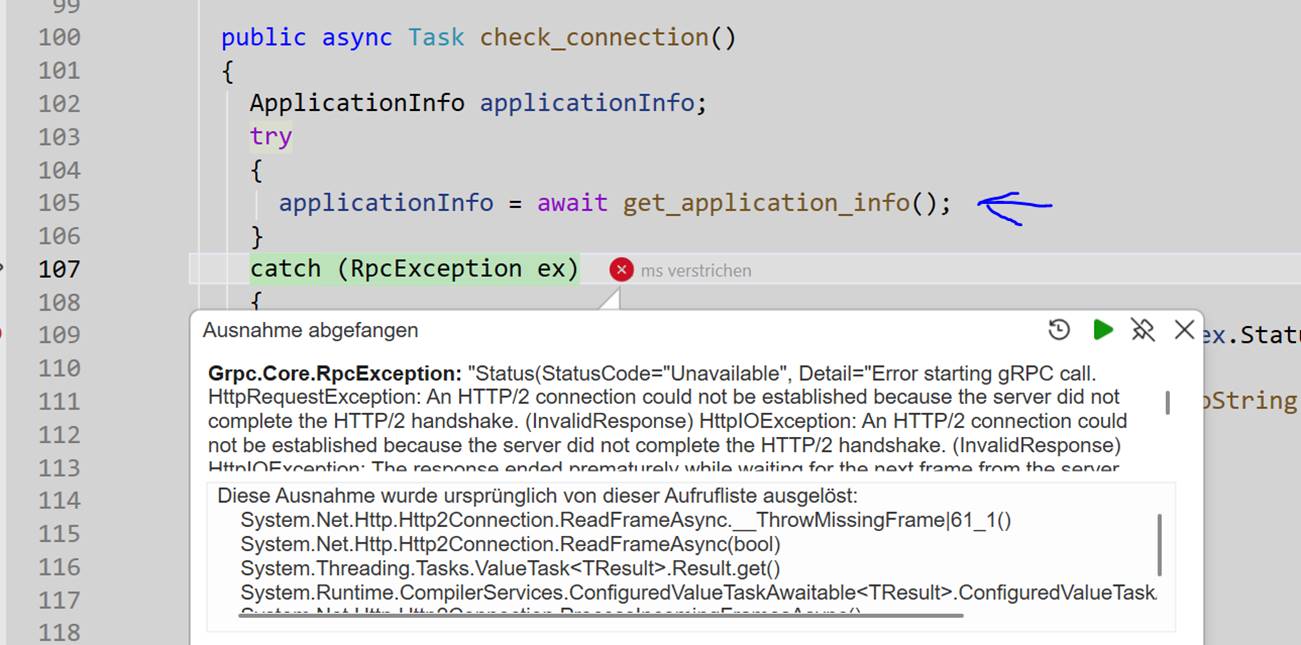 Problema de porta da API
